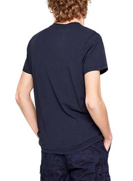 Camiseta Pepe Jeans Ealing Marino Hombre