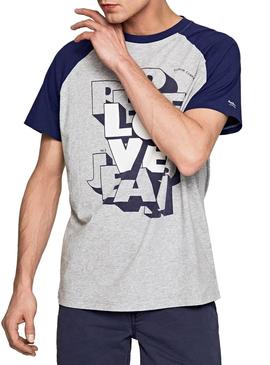 Camiseta Pepe Jeans Owen Gris Hombre