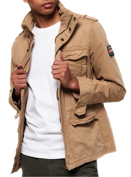 desierto trampa Diversidad Chaqueta Superdry Classic Rookie Camel Hombre