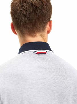 Polo Tommy Hilfiger Oxford Gris Hombre