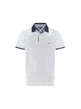Polo Tommy Hilfiger Oxford Gris Hombre