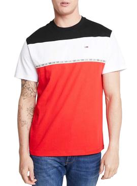 Camiseta Tommy Jeans Colorblocked Tape Hombre