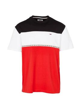Camiseta Tommy Jeans Colorblocked Tape Hombre