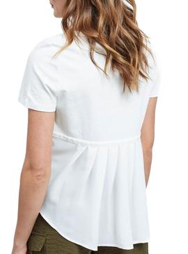 Camiseta Vila Mixi Blanco Mujer