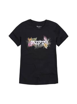 Camiseta Pepe Jeans Pilar Negro Mujer