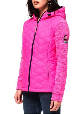Chaqueta Superdry Storm Quilted Fucsia Mujer
