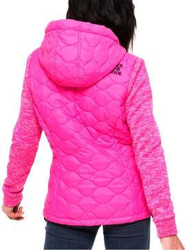 Chaqueta Superdry Storm Quilted Fucsia Mujer