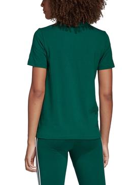 Camiseta Adidas Trefoil Verde Mujer