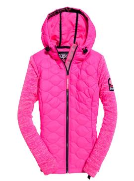 Chaqueta Superdry Storm Quilted Fucsia Mujer