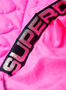 Chaqueta Superdry Storm Quilted Fucsia Mujer