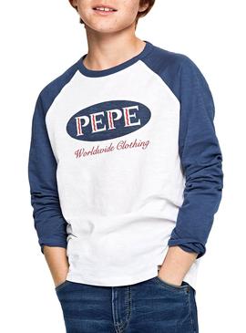Camiseta Pepe Jeans Colter Blanco Niño