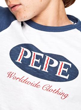 Camiseta Pepe Jeans Colter Blanco Niño