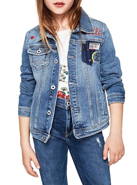 Cazadora Pepe Jeans New Berry Patch Niña