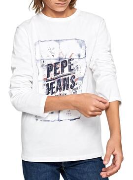 Camiseta Pepe Jeans Cesar Blanco Niño