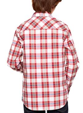 Camisa Pepe Jeans Evan Rojo Niño