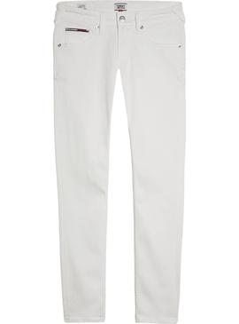 Pantalon Vaquero Tommy Jeans Sophie Blanco Mujer