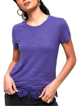 Camiseta Superdry Morocco Violeta Mujer