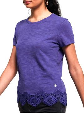 Camiseta Superdry Morocco Violeta Mujer