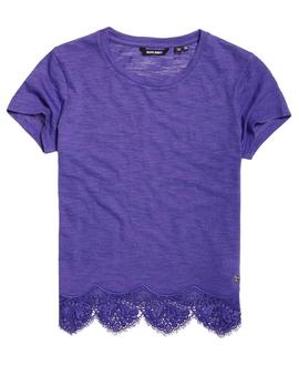 Camiseta Superdry Morocco Violeta Mujer