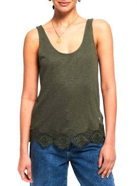 Camiseta Superdry Moroco Verde Mujer