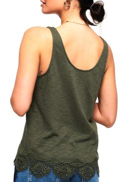 Camiseta Superdry Moroco Verde Mujer