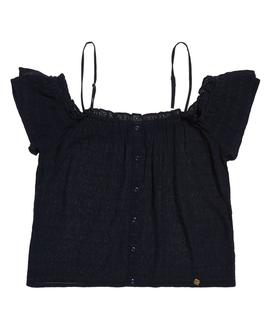 Top Superdry Lea Azul Mujer
