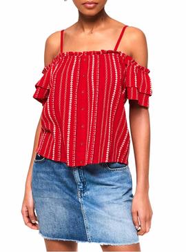 Top Superdry Rachel Rojo Mujer