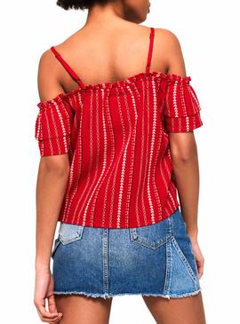 Top Superdry Rachel Rojo Mujer