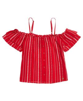 Top Superdry Rachel Rojo Mujer