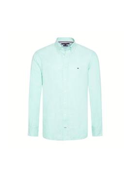 Camisa Tommy Hilfiger Essential Verde Hombre 