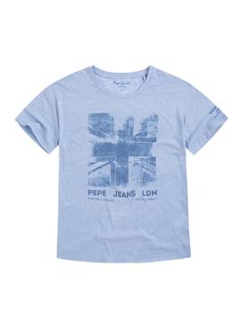 Camiseta Pepe Jeans Sharon Azul Mujer