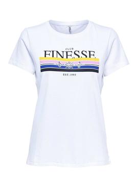 Camiseta Only Kita Fab Blanco Mujer