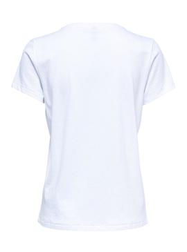 Camiseta Only Kita Fab Blanco Mujer