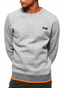 Jersey Superdry Orange Label Gris Hombre