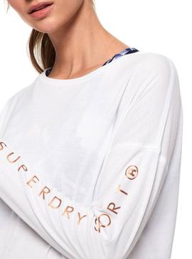 Camiseta Superdry Active Studio Blanco Mujer