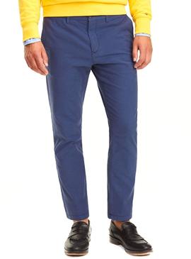 Pantalon Tommy Hilfiger Chino Mil Rayas Azul