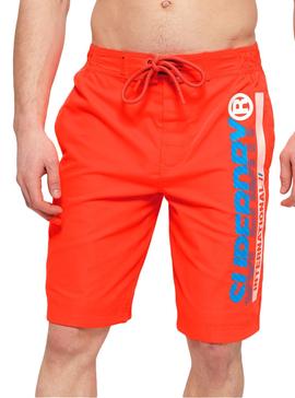 Bañador Superdry Boardshort Naranja Hombre