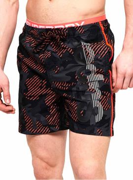 Bañador Superdry State Volley Negro Hombre