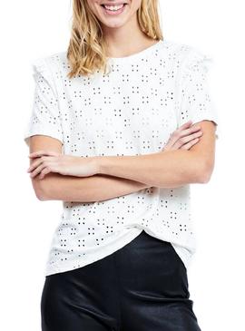 Blusa Vila Vimsa Blanco Mujer