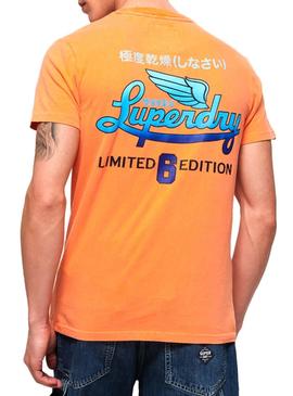 Camiseta Superdry Icarus Naranja Hombre