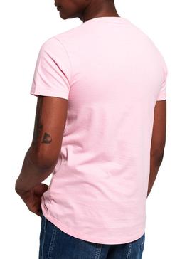 Camiseta Superdry Basic Lite Rosa Hombre
