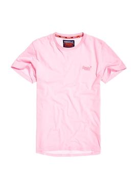 Camiseta Superdry Basic Lite Rosa Hombre