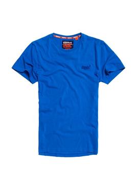 Camiseta Superdry Basic Lite Azul Electrico Hombre