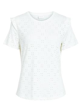 Blusa Vila Vimsa Blanco Mujer