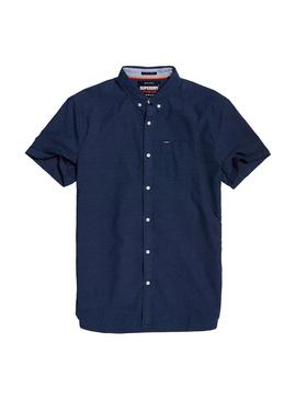 Camisa Superdry Universty Oxford Azul Hombre