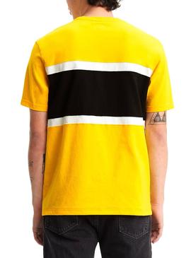 Camiseta Levis Colorblock Amarillo Hombre