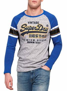 Camiseta Superdry Premium Goods Gris Hombre 