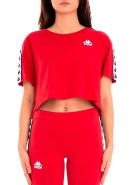 Camiseta Kappa Apua Rojo Mujer