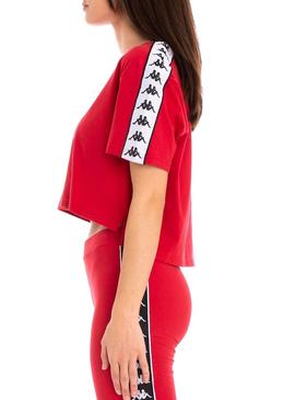 Camiseta Kappa Apua Rojo Mujer