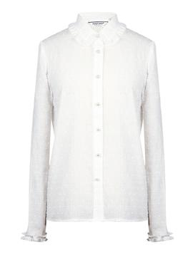 Camisa Naf Naf Plumeti Blanco Mujer